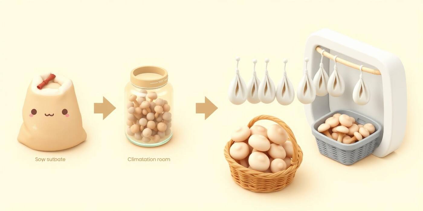 Mushroom Farming process